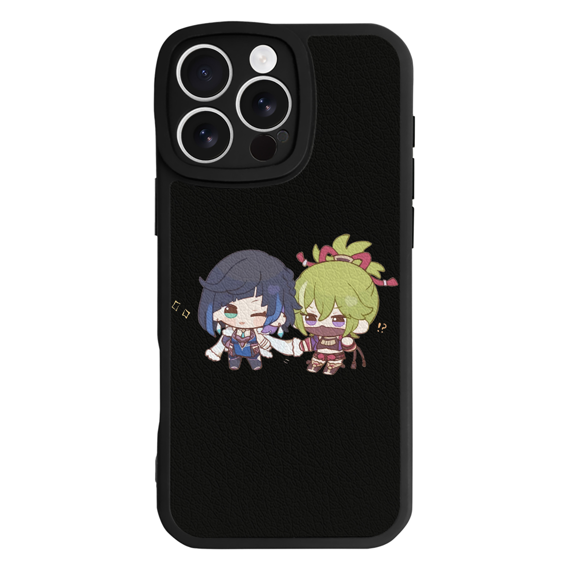 げんし神  久岐忍 くき しのぶ genshin Kuki Shinobu 【iPhone 16シリーズ対応】シリコンスマホケース（レザー調） 材質：シリコン